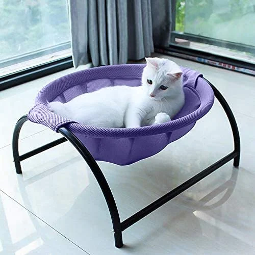 Cat bed, dog bed pet hammock free standing stable removable breathable easy to assemble