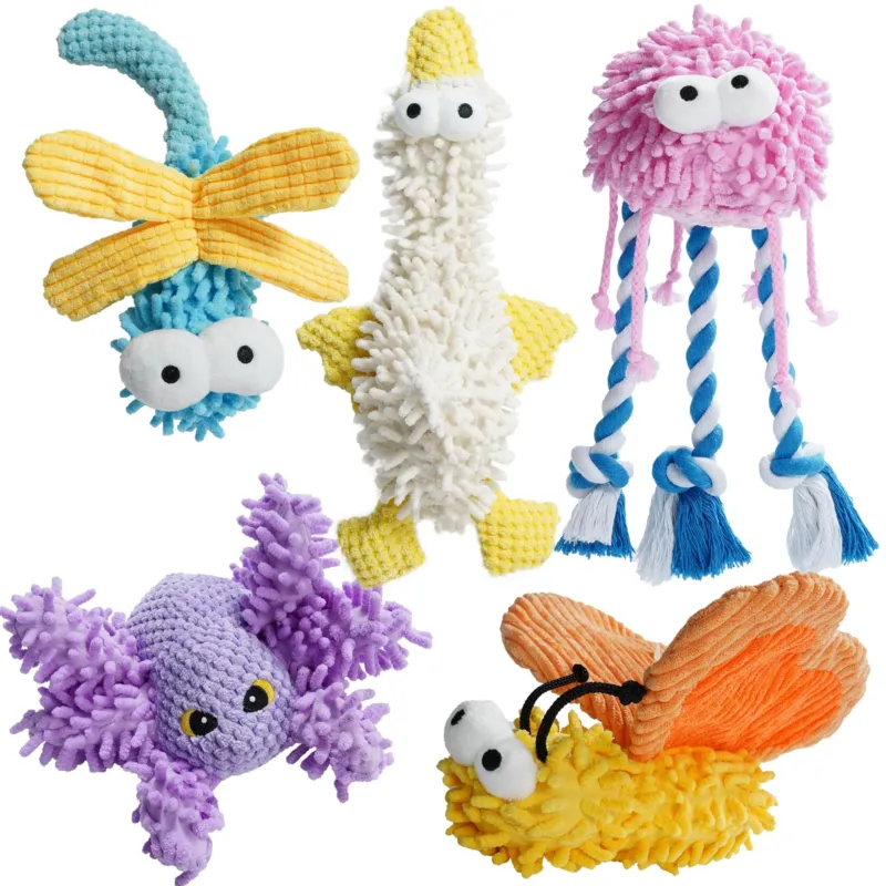 Dog Toys for Small Medium Dogs Soft Squeaky Plush Stuffed Durable Chew Toys for Medium Small Puppy Cute Accessories Girl Dogs