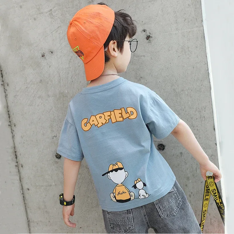 Jungen Baumwoll-T-Shirt mit coolem Cartoon-Design
