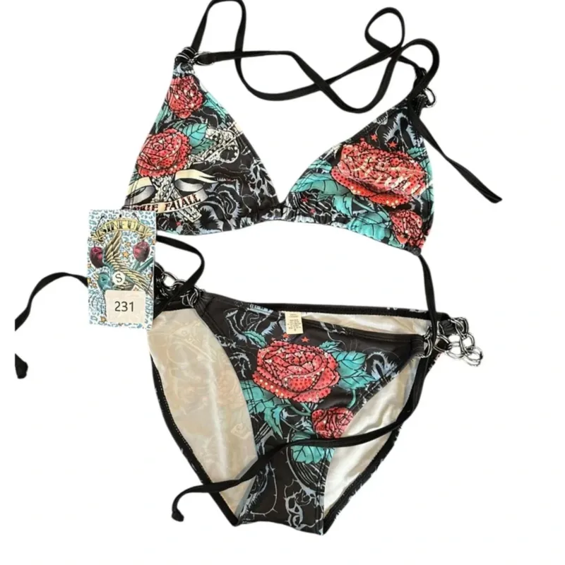 Damen Bikini-Set mit einzigartigem grafischem Design – Maréssa